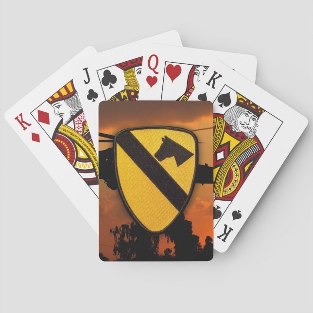 7. 11. Kavallerieabteilung Vietnam Veteranen Spielkarten (Rückseite)