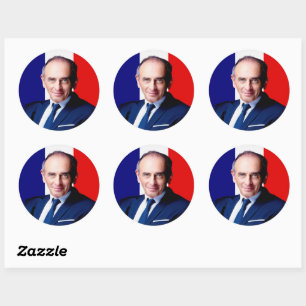 7,6 cm, Zemmour Präsident 2022 Runder Aufkleber