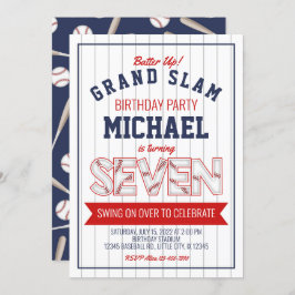 7. Baseball Geburtstag Einladung