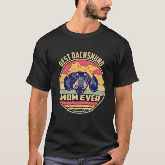 7 Beste Dachshund-Mutter Aller Zeiten Vintage T-Shirt