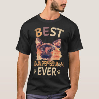7 Bester Deutscher Schäferhund Mom Ewig Deutscher T-Shirt