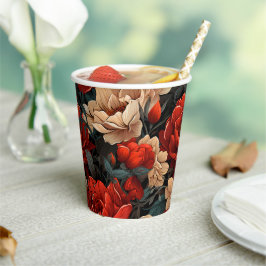 #7 Blumenmuster Pappbecher