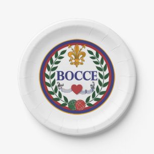 7" Bocce Party-Teller Pappteller