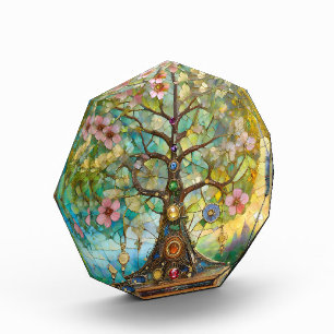 7 Chakra Blütenbaum Fotoblock