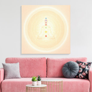 7 Chakra Méditation Art Mural Yoga Spirituel