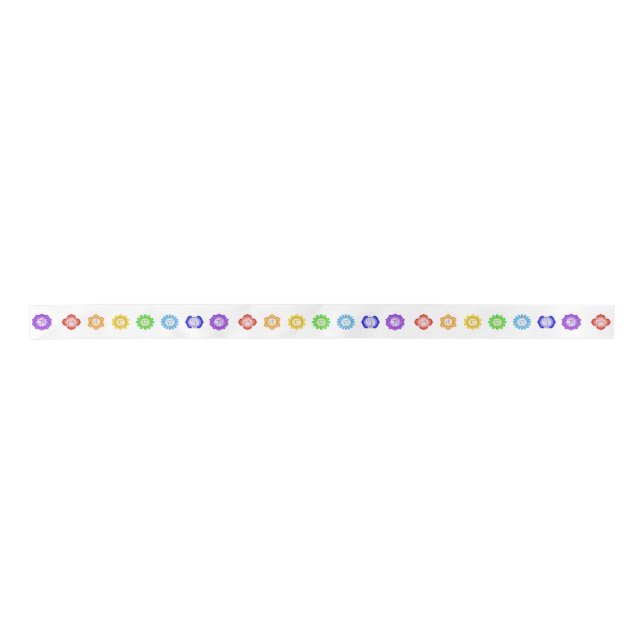 7 Chakra Satinband (Vorderseite)
