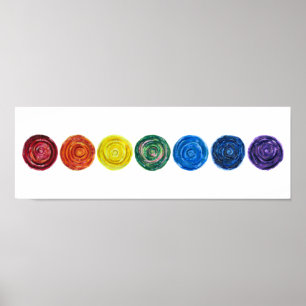 7 Chakras #1 Reinigungs-Grafik Poster