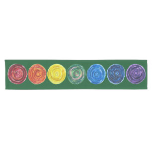 7 Chakras #2 Originalvorlage Kurzer Tischläufer