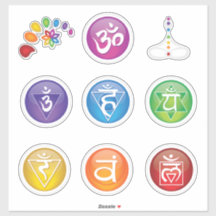 7 Chakras-Aufkleber 10 Set #05