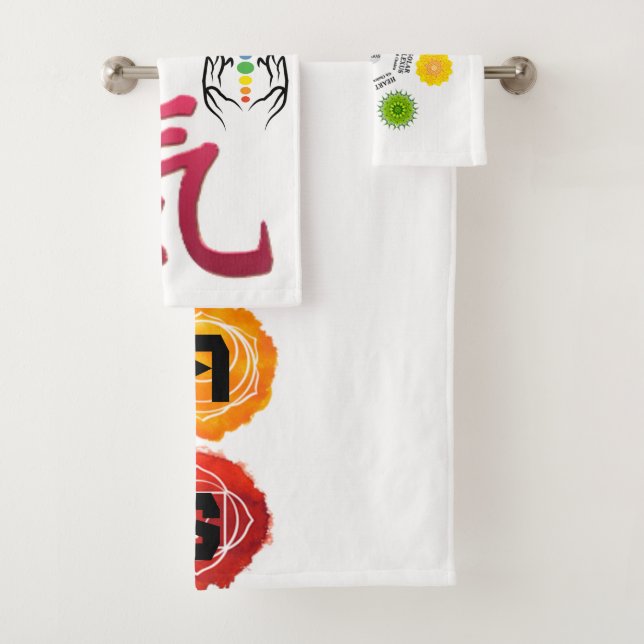 7 Chakras Badhandtuch Set (Insitu)