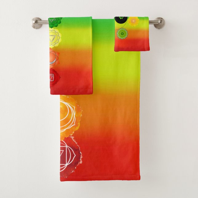 7 Chakras Badhandtuch Set (Insitu)