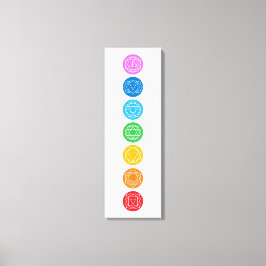 7 chakras en toile