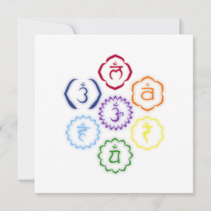 7 Chakras in einem Kreis
