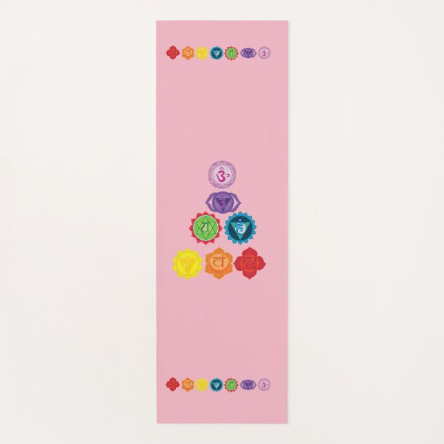 7 Chakras Kundalini Yoga Chakra Yoga-Matte Yogamatte (Vorderseite)