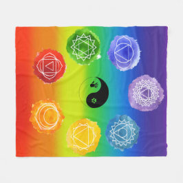 7 Chakras Medium Fleecedecke