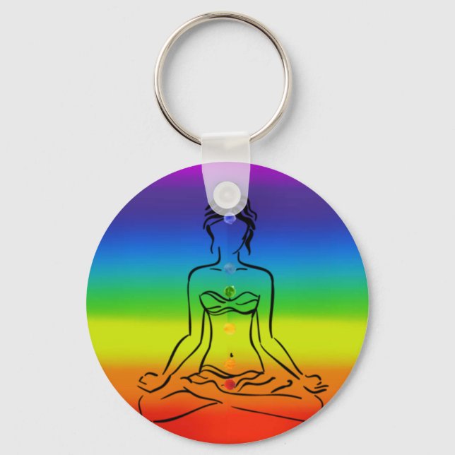 7 Chakras Schlüsselanhänger (Vorderseite)