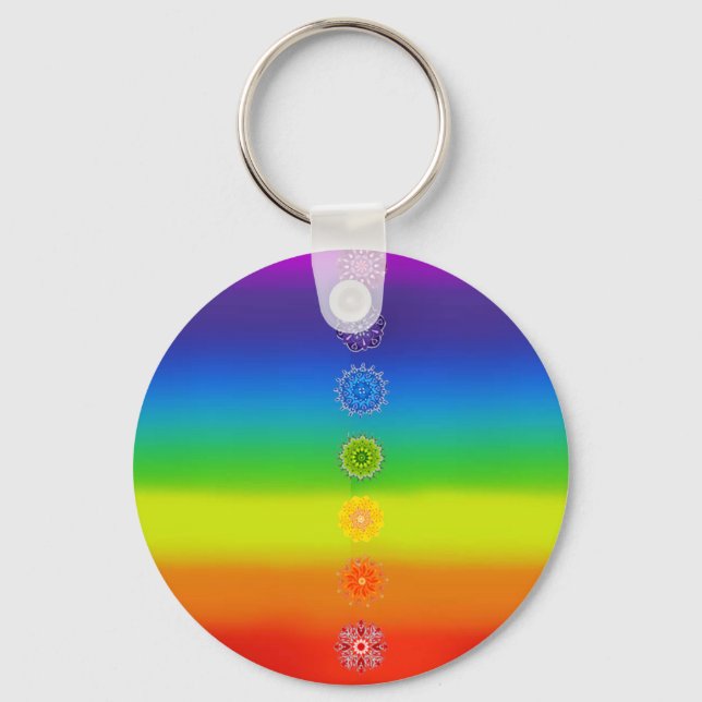 7 Chakras Schlüsselanhänger (Vorderseite)