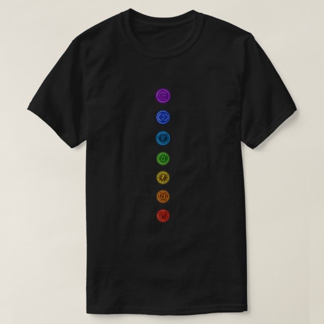 7 Chakras T-Shirt (Design vorne)