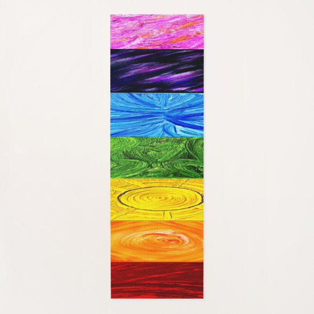 7 Chakras Yogamatte (Vorderseite)