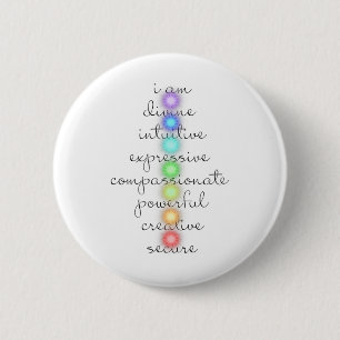 7 Chakren S für Yoga-Liebhaber Button