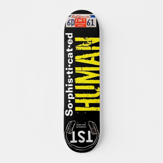 7¾" Deck DES MENSCHEN SOPHISTIERT Skateboard (Vorne)