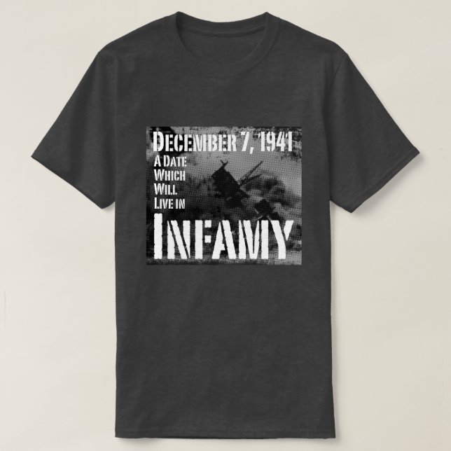 7. Dezember 1941 Pearl Harbor T-Shirt (Design vorne)