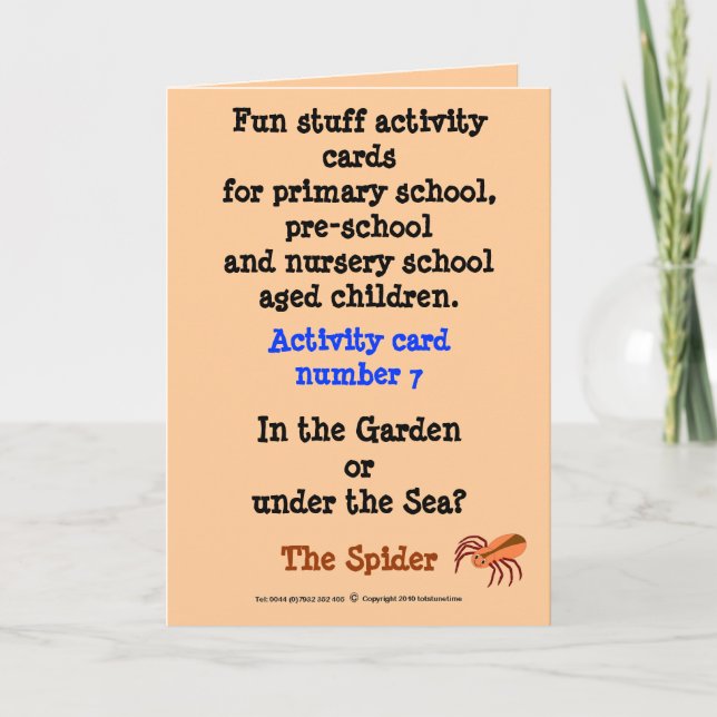 7 die Spinne Karte (Vorderseite)