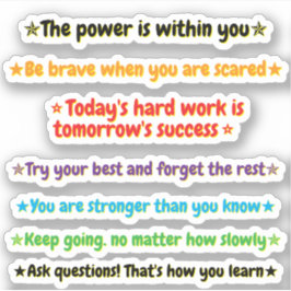 7 Encouraging Quotes for Kids | Inspirational Aufkleber