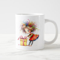 *  7 Farbige Whimsical Weihnachts-MÄDCHEN-Geschenk