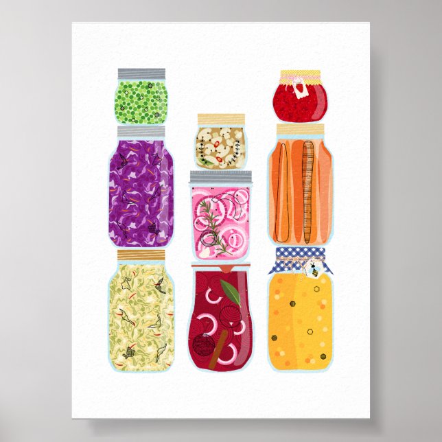 #7 Food Canning Jars Poster (Vorne)