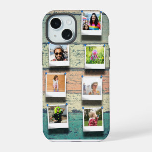 7-Foto-Collage iPhone 15 Personalisierte Robust Hülle