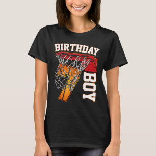 7. Geburtstag Basketball Basketball 7 Jahr Alter T T-Shirt