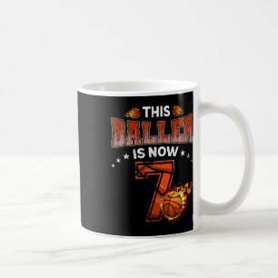 7. Geburtstag Boys Bysketbyll Spieler gibt 7 Jahre Kaffeetasse