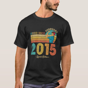 7. Geburtstag Februar 2015 Legend Seit 2015 7 T-Shirt