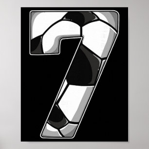 7. Geburtstag Fußball  Poster
