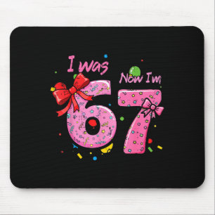 7. Geburtstag ich bin 6 jetzt bin ich 7 Bogen sech Mousepad