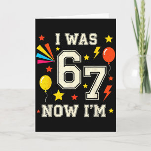 7. Geburtstag Ich war 6 jetzt bin ich 7 67 Lustige Karte