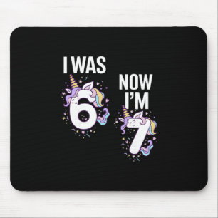 7. Geburtstag Ich war 6 jetzt bin ich 7 67 Lustige Mousepad
