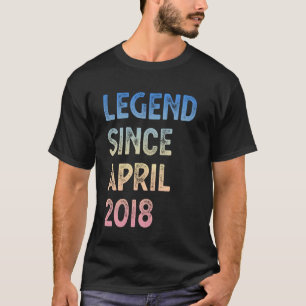 7. Geburtstag Jungen Mädchen Legende seit April 20 T-Shirt