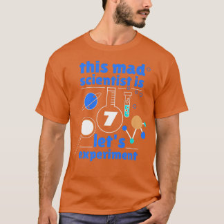 7. Geburtstag Sieben Tage Wissenschaft Mad Scienti T-Shirt