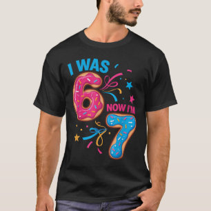 7. Geburtstag war 6, jetzt bin ich 7 67 Kinder Män T-Shirt