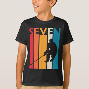 7. Geburtstagsgeschenk Seven Vintag Hockey Geburts T-Shirt