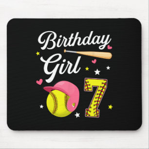 7. Geburtstagsmädchen Softll Siebter Geburtstag 7 Mousepad