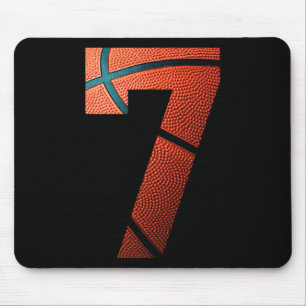 7. Geburtstagsparty Basketball Print Number 7 T-Sh Mousepad