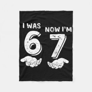 7. Geburtstagsshirt War 6 jetzt bin ich 7 67 Lusti Fleecedecke