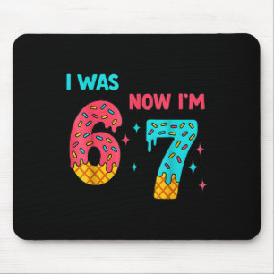 7. Geburtstagsshirt War 6 jetzt bin ich 7 67 Lusti Mousepad