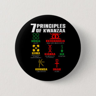 7 Grundsätze der Kwanzaa-Feier Pan African Bo Button
