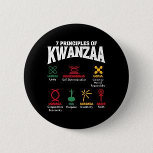 7 Grundsätze des afrikanischen amerikanischen Stol Button
