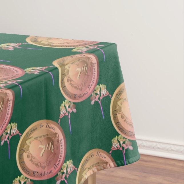 7. Hochzeitstag Fresia MedallionTablecloth Tischdecke (Beispiel)