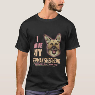 7 Ich liebe meinen deutschen Schäferhund, es sind T-Shirt